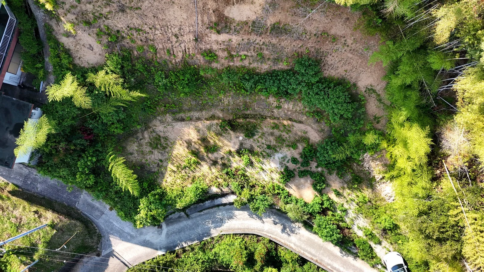 淡路市佐野515-1 売土地 上空から見た現地