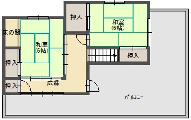 淡路市佐野 2階間取り図
