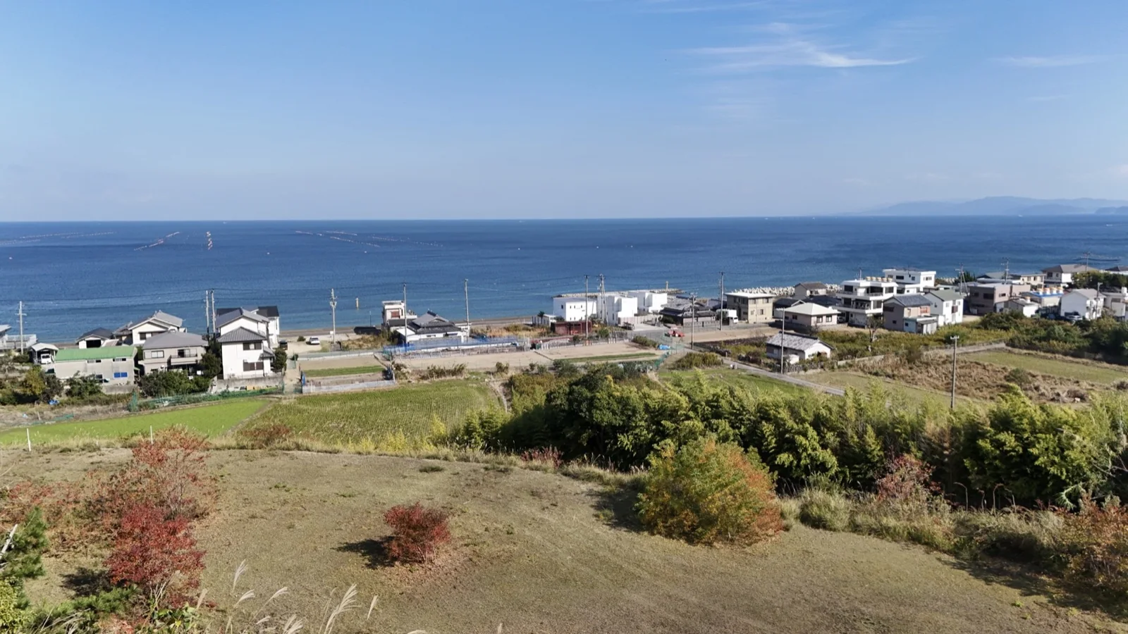 洲本市由良の高台土地とオーシャンビュー