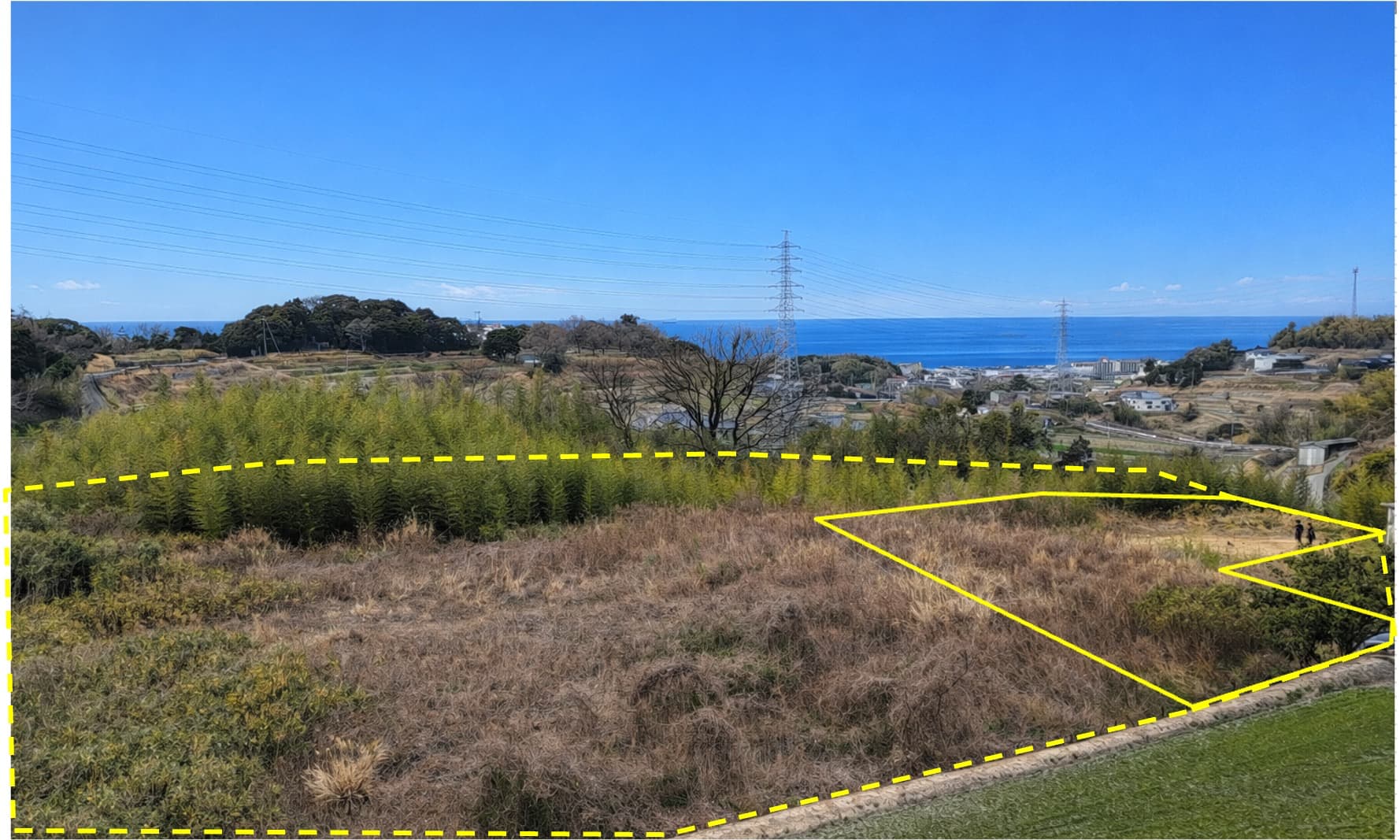 淡路市浅野南1141 売土地 現地写真 海を望むロケーション