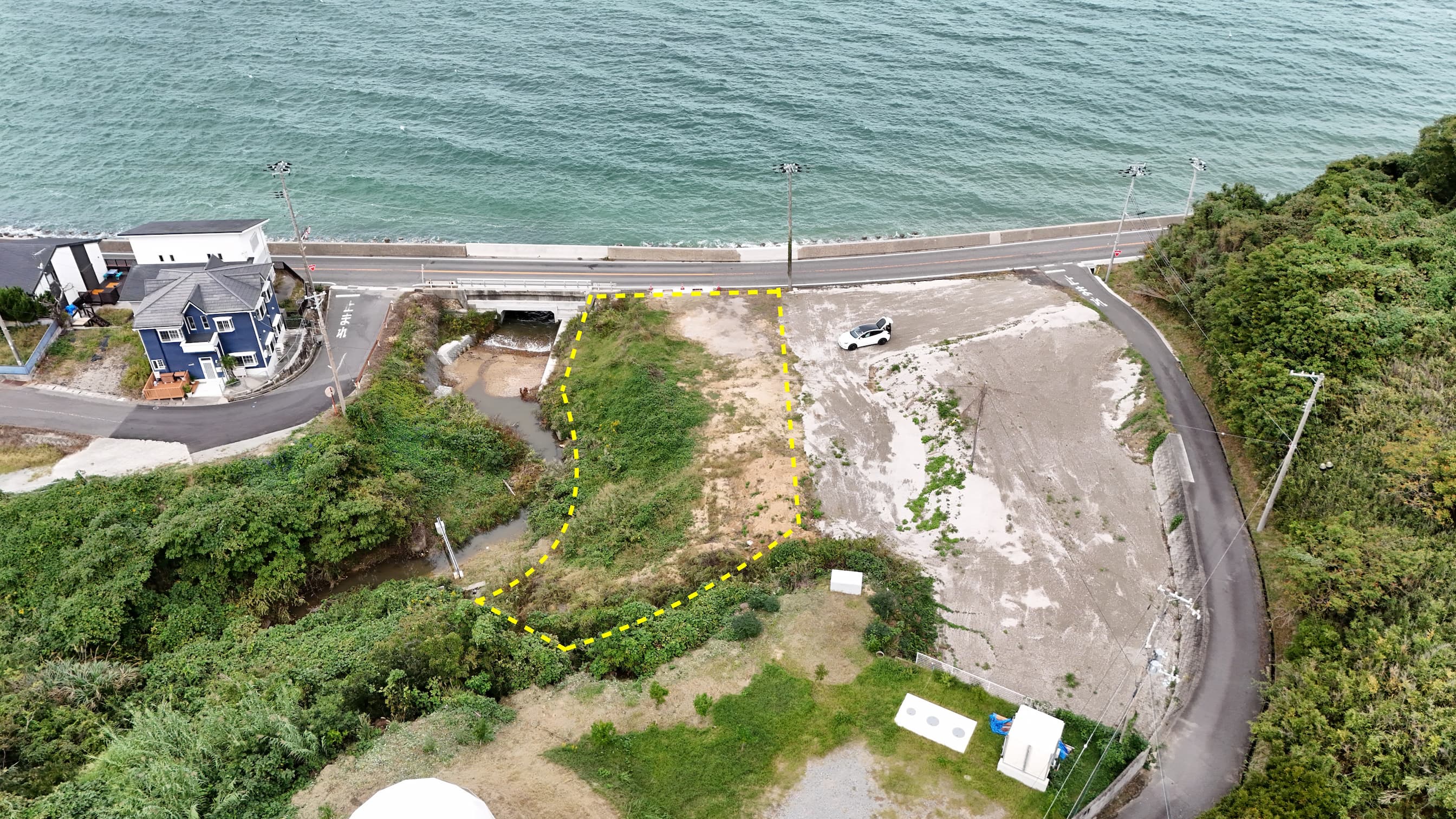淡路市江井 オーシャンビュー土地 ドローン写真2