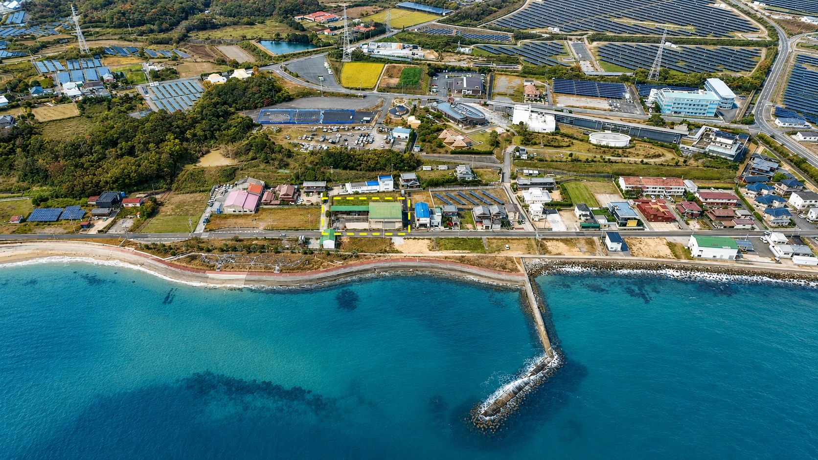 淡路市舟木412 北淡県民サンビーチ前 倉庫付き売土地