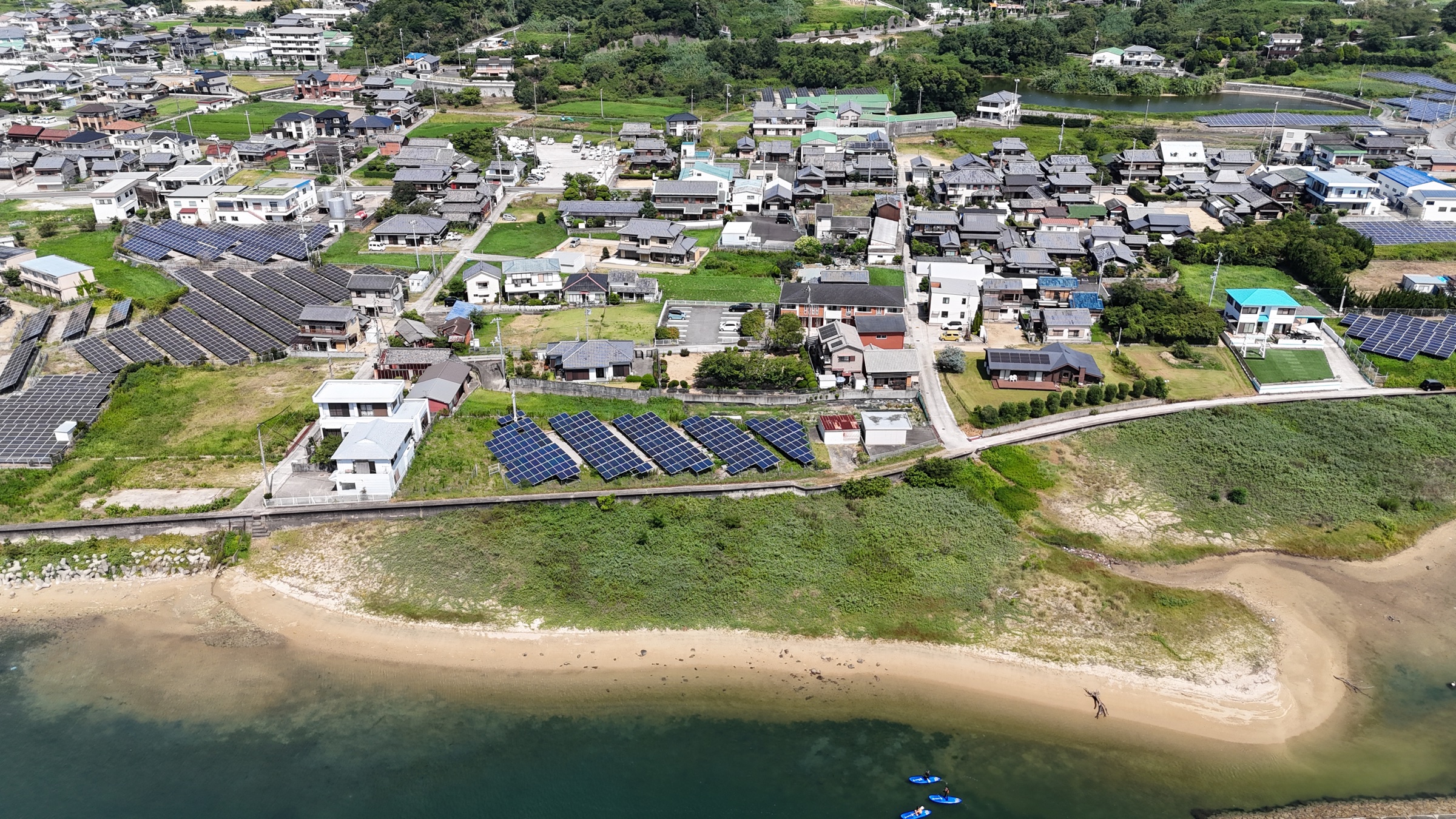 淡路市生穂 東海岸の砂浜